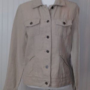 Eddie Bauer 100% Linen Jacket